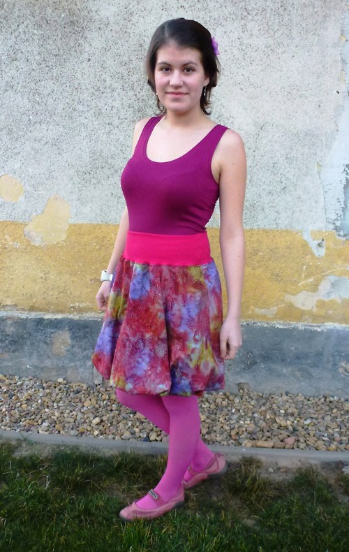 Spirálková - balonová sukně — foto 3