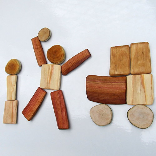 Dřevíčka -magnety+ pytlíček — foto 2