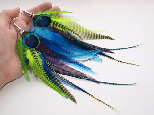 Extremely Peacock Earrings — foto 2