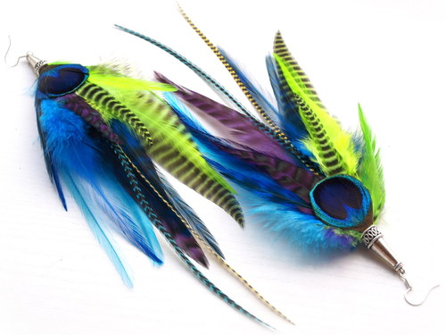 Extremely Peacock Earrings — foto 3