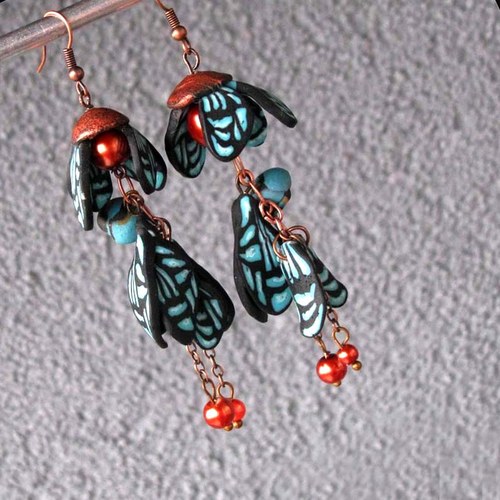 Merry Flies :) - náušnice — foto 2
