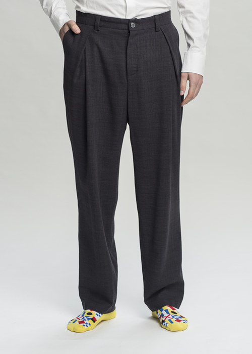 Kalhoty DANDY šedé — foto 2