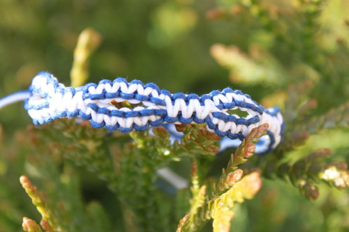 Náramek makramé/shamballa — foto 3