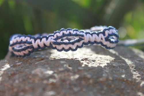 Náramek makramé/shamballa — foto 4