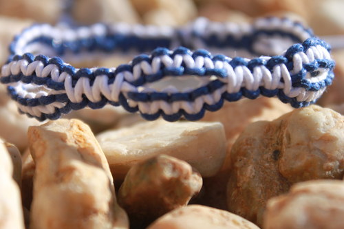 Náramek makramé/shamballa — foto 5