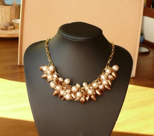 Náhrdelník - hrozny korálků — foto 4