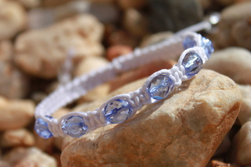 Něžnost.. Macramé/shamballa náramek — foto 5