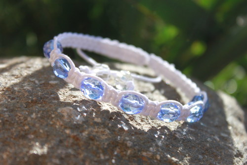 Něžnost.. Macramé/shamballa náramek — foto 6