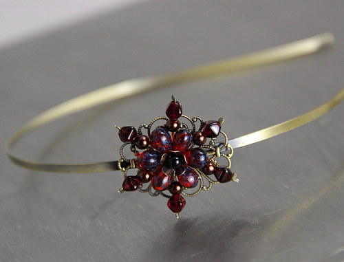 Čelenka : " Golden red flower " — foto 3