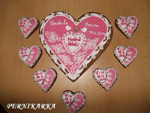 Svatební srdíčka děkovací — foto 2