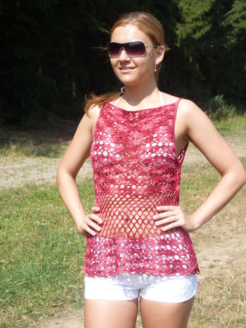 Halenka háčkovaná — foto 3