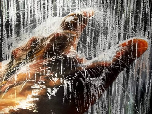 Dešťová romance - suchý pastel — foto 4