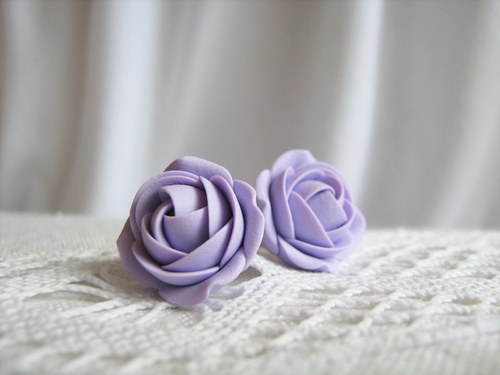 Simple colors: Lavender, náušnice — foto 3