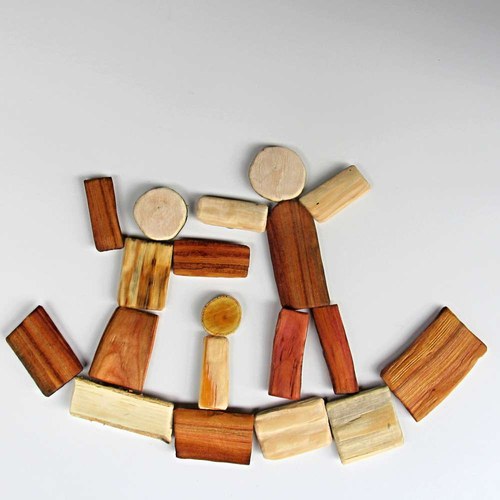Dřevíčka - magnety + pytlíček — foto 3