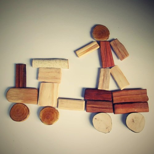 Dřevíčka - magnety + pytlíček — foto 2