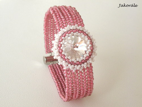 Swarovski náramek růžový — foto 2