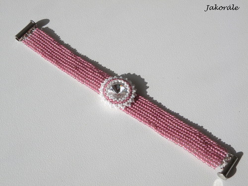 Swarovski náramek růžový — foto 3