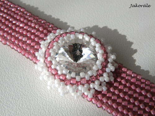 Swarovski náramek růžový — foto 6