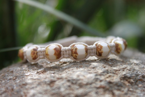 Zajímavý.. Náramek makramé/shamballa — foto 6