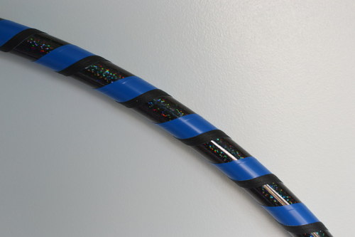 Obruč na hooping černo-modrá 90 cm — foto 2