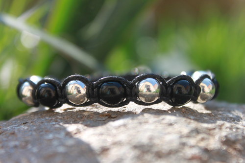Mysterious Elegance.. Náramek makramé/shamballa — foto 3
