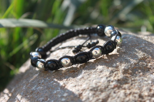 Mysterious Elegance.. Náramek makramé/shamballa — foto 5
