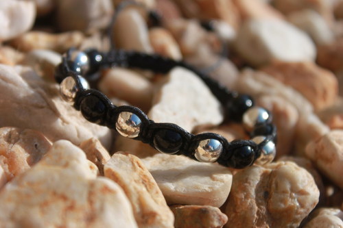 Mysterious Elegance.. Náramek makramé/shamballa — foto 4