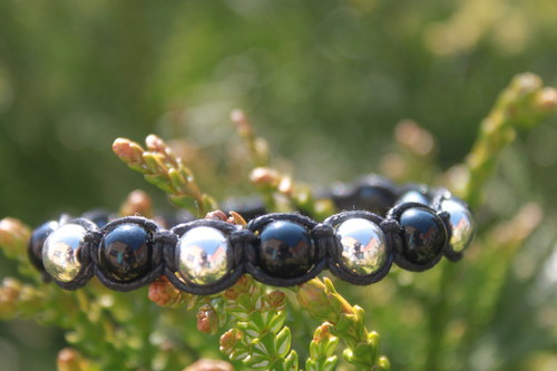 Mysterious Elegance.. Náramek makramé/shamballa — foto 6