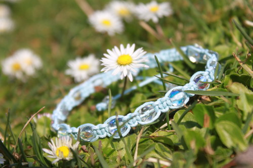 Náramek makramé/shamballa — foto 2