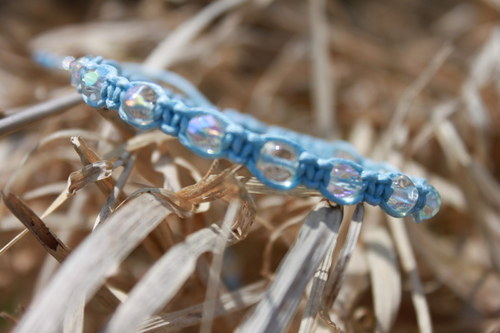 Náramek makramé/shamballa — foto 3