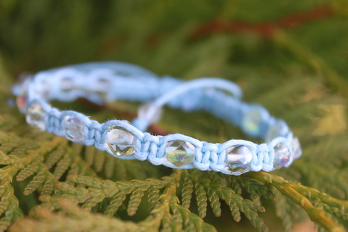 Náramek makramé/shamballa — foto 6
