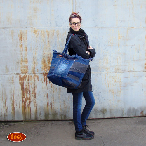 BIG BAG MAMA - velká džínová taška pro maminky — foto 4