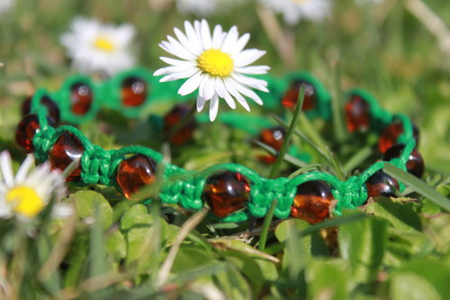 Náramek makramé/shamballa — foto 3