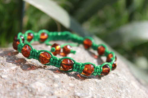 Náramek makramé/shamballa — foto 4