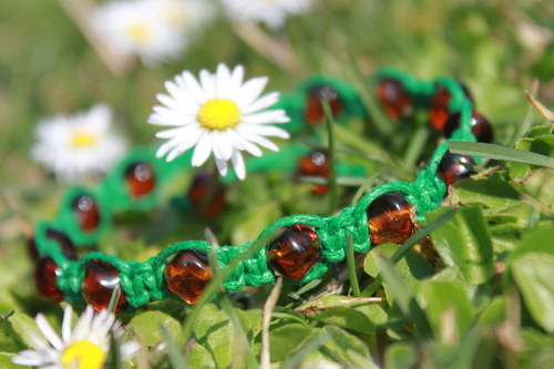 Náramek makramé/shamballa — foto 6