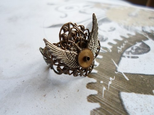 Steampunkový prsten — foto 2