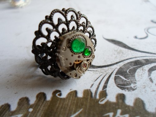Steampunkový prsten — foto 2