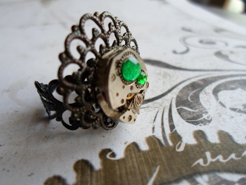 Steampunkový prsten — foto 3