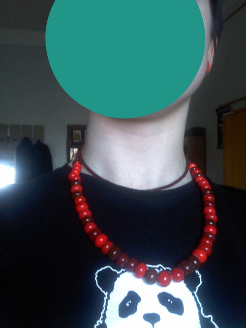 Vinuté korále brusinkové — foto 3