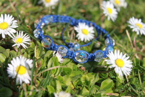 Náramek makramé/shamballa — foto 2
