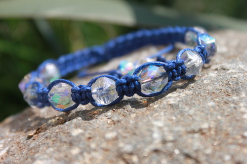 Náramek makramé/shamballa — foto 3