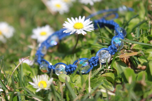 Náramek makramé/shamballa — foto 4