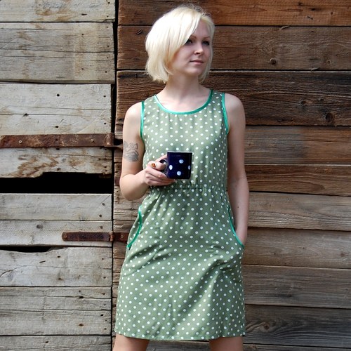Dámské šaty Vesna - hrášková — foto 2