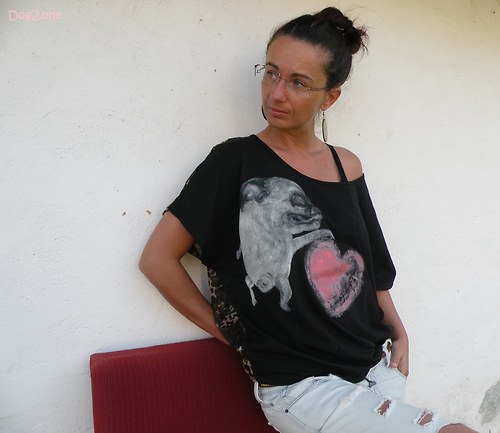 Mopsík valentýnkou.....triko 50% sleva — foto 2