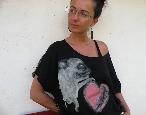 Mopsík valentýnkou.....triko 50% sleva — foto 6