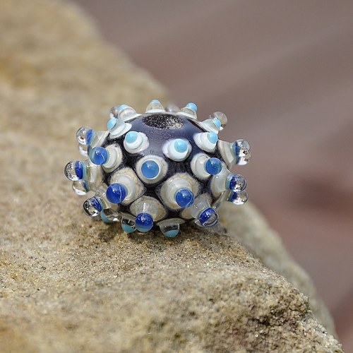 Big hole bead "Ježková" — foto 2