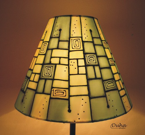 Lampa zelená mozaika — foto 2