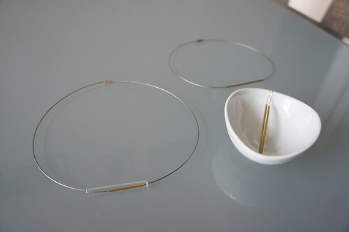 Linea glass náhrdelník — foto 2