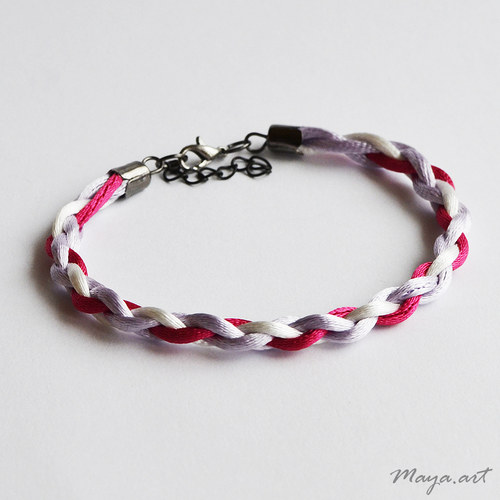 Fialovorůžový náramek "SIMPLE BRACELET" — foto 2