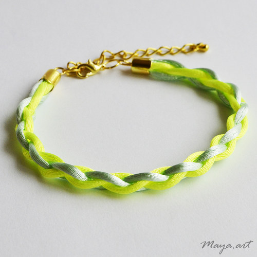Neonový zelený náramek "SIMPLE BRACELET" — foto 2